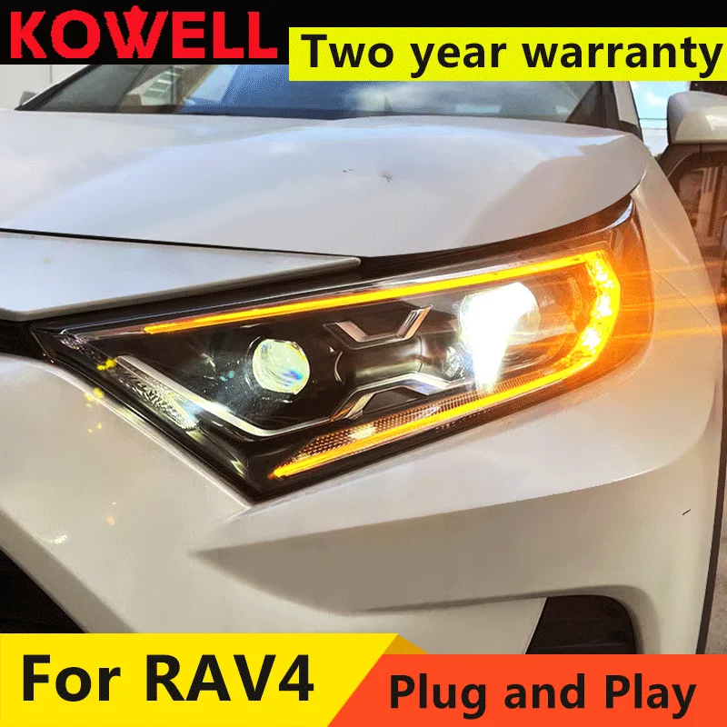 

Автомобильная передняя фара для Toyota RAV4 2020-2022 гибридсветодиодный Fiesta светодиодная фара Стайлинг динамический поворотник Объектив Автомобильные аксессуары