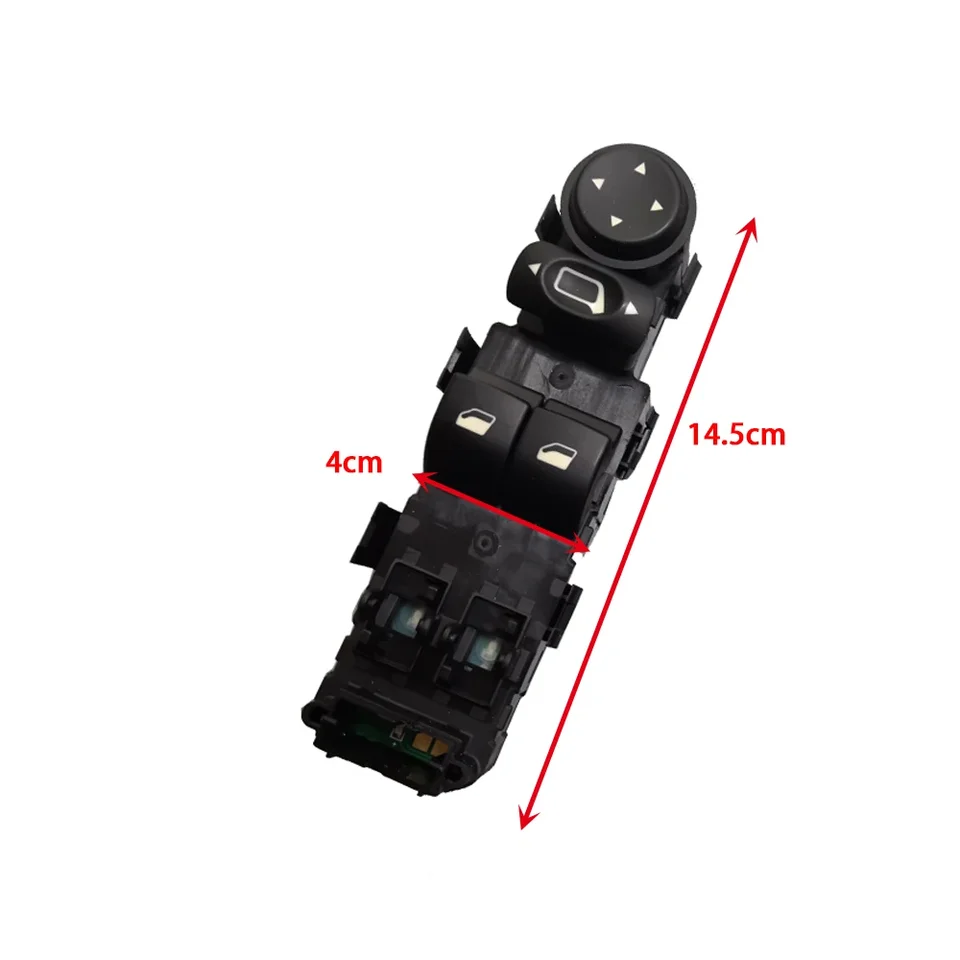Pulsante Interruttore Alzacristalli Elettrico 6554.HA Per Citroen C4 (2004-2010) - Pulsantiera Finestra 9 Pin