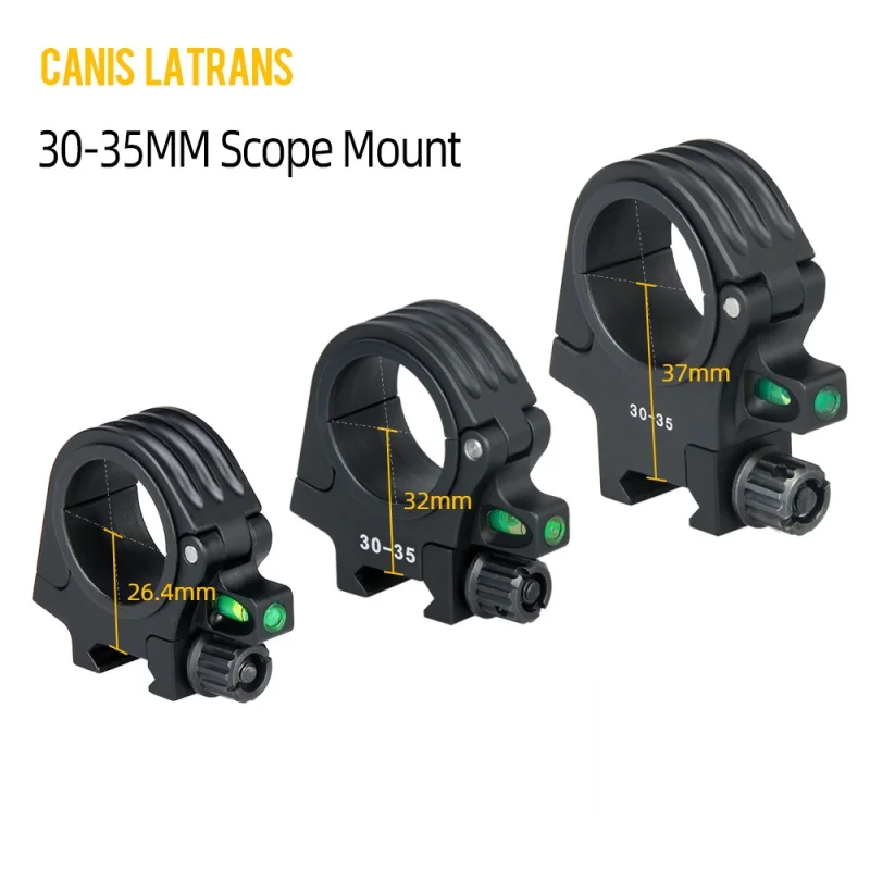 Canis Latrans Tactical Different Center Altezza 30-35Mm Cannocchiali Mount Picatinny Rail Mount Dobble Ring Caccia Cannocchiale Da Caccia
