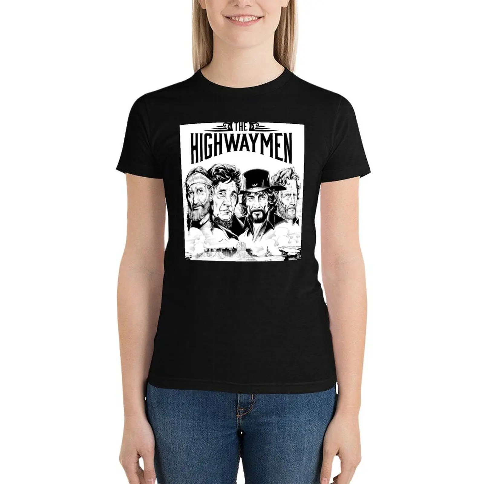 the highwaymen best tour 2021 inewstv T-Shirt funny plus size tops Women's clothing