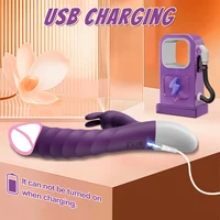 Stoßender Kaninchenvibrator für Frauen, Vagina-Dlido-Vibrator, G-Punkt-Klitoris-Stimulator, weibliche Masturbation, Sexspielzeug für Frauen 6