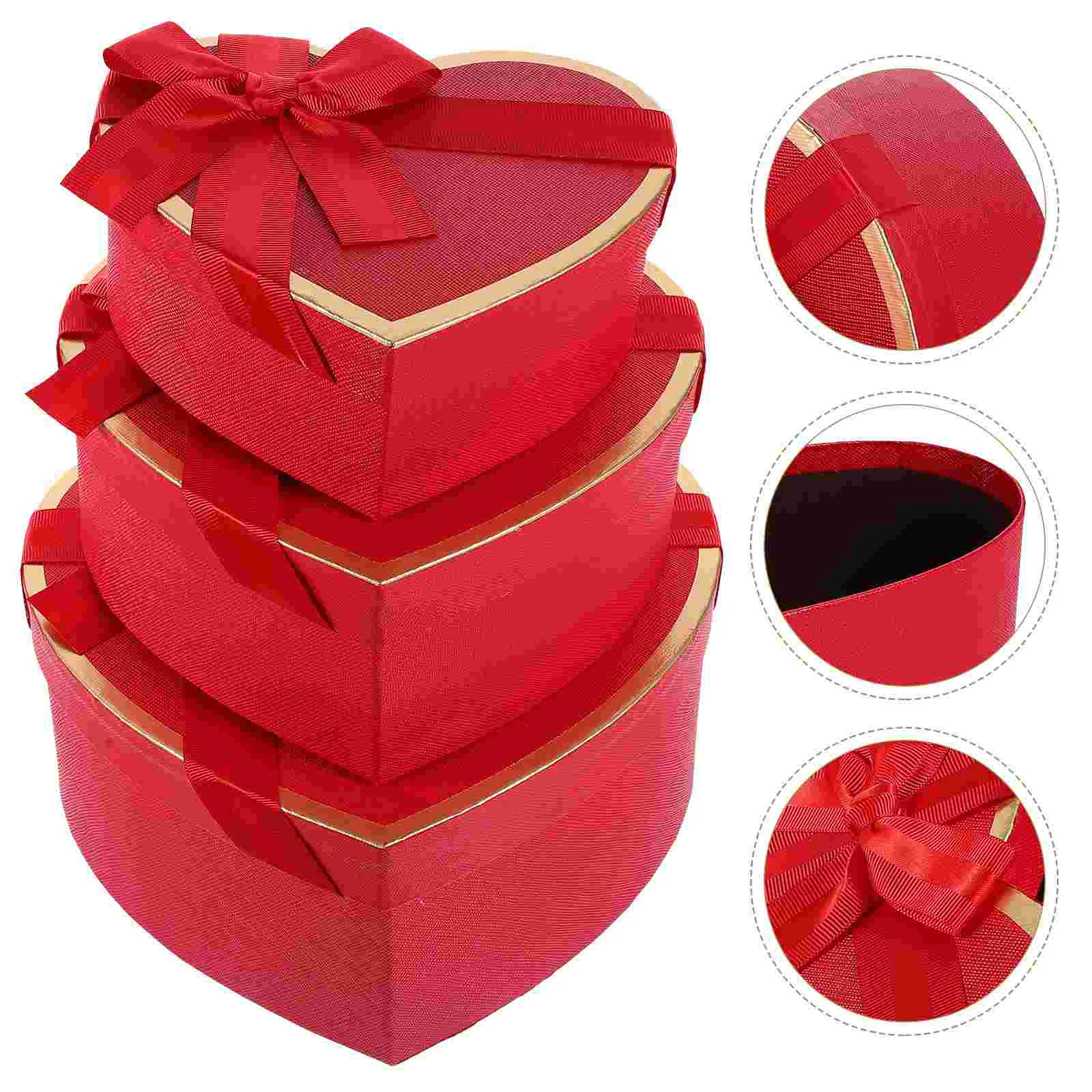 

Heart Shaped Gift Boxes Birthday Gift Valentine's Day Gift Packing Boxes Anniversary Surprise Gifts Wedding Decorations