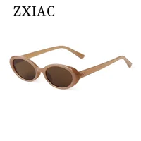 ZXIAC-Lunettes de soleil ovales rétro pour femmes et hommes, vintage des années 90, petite monture, marque de créateur, décontractées, simples, UV400 3