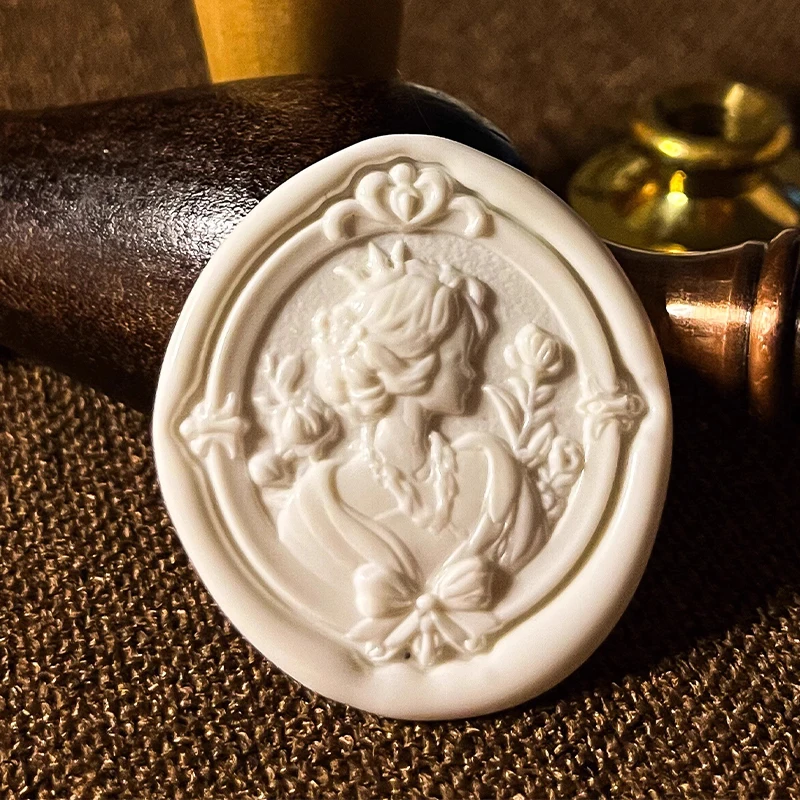 Fire Seal Stamp Copper Head 3d Special-Shaped Relief Wax Seal Stamp Brass Head Envelope Toy Diy Children