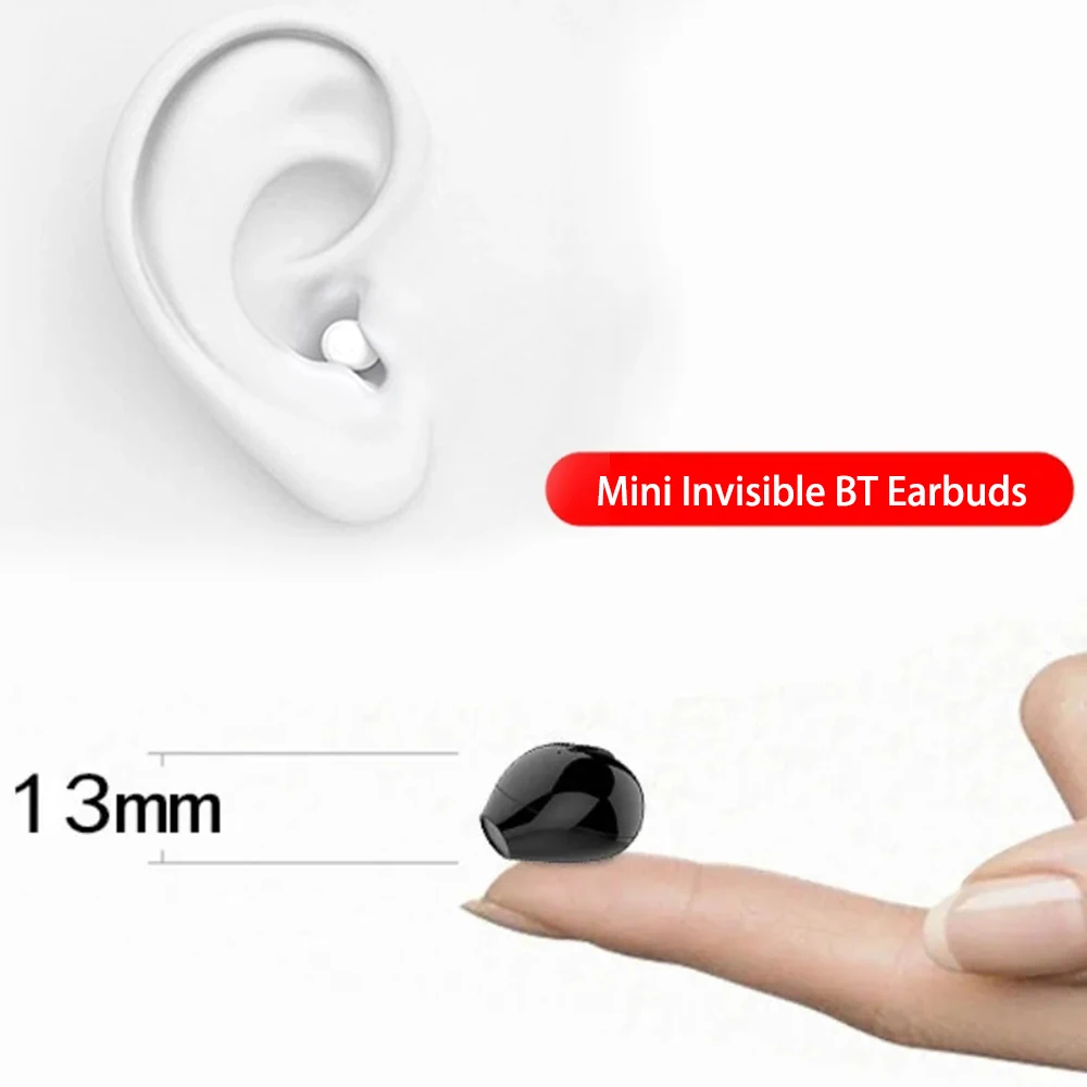 Mini Wireless Earphones Bluetooth-compatible 5.2 Headphones in-Ear Waterproof Sports TWS Earbuds Handsfree Stereo Headset