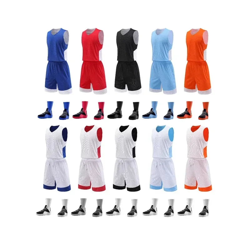 Double-Sided Basketball Jersey Zsuit Team Uniform Men's Basketball Shirt StudentLoose-Fit Children's Training Camp Z Print