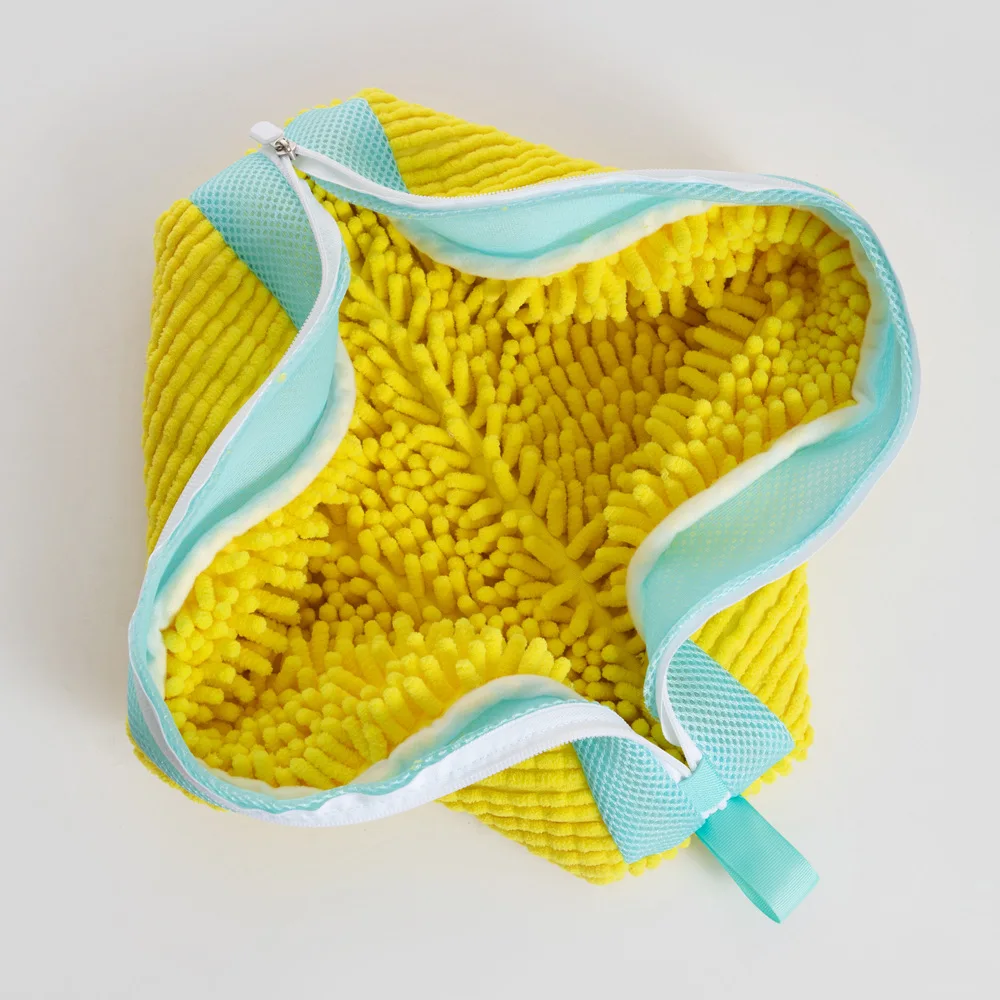 NEW 1/2PCS Washing Shoes Bag Dumpling Style Cotton Laundry Fluffy Fibers Easily Remove Dirt Washing Bags Shoes Clothes Organizer 2