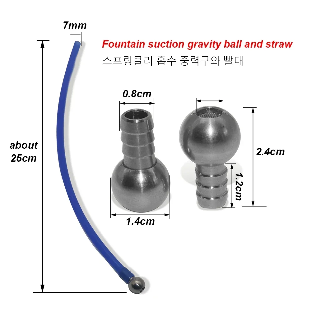 절단 가능한 다채로운 폼 캐논 빨대(스테인리스 필터 볼 포함), 고압 세차용 대부분의 폼 랜스에 호환 가능