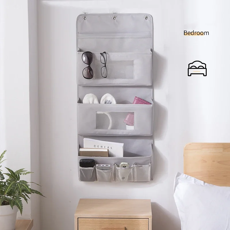 Wall Hanging Organizer Bag Non-Woven Fabric Door Wardrobe Hanging Storage Bag Living Room Bedroom Toy Cosmetic Kitchenware Box 3