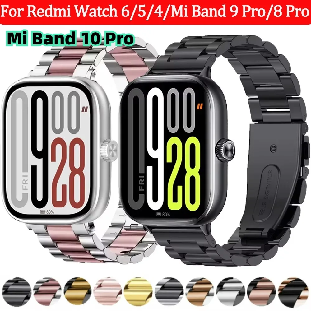 Enhanced Stainless Steel Strap - Premium Metal Bracelet Accessory, Replaceable Wristband