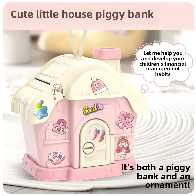 New Children's Savings Canister Cute Keybox Money Jar Student Men Women's Gift Anti-Fall Storage Vessel Finance Toy