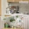 Bathroom Counter Organizer Corner Shelf – Bathroom Organization Bamboo 3 Tier Spice Rack Makeup Organizer Bookshelf Space Saving 4