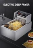 Single-cylinder Cooking Deep Fryer Stainless Steel Commercial Electric Fryer Snak Equipment 2