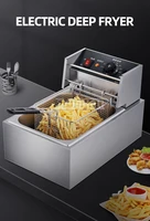 Single-cylinder Cooking Deep Fryer Stainless Steel Commercial Electric Fryer Snak Equipment 2