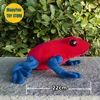 Oophaga Pumilio High Fidelity Poison Dart Frog Plushie Poison Arrow Frog Plush Toys Lifelike Animals Simulation Stuffed Doll Toy 2