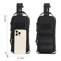 Tactical IWB Concealment Pistol Pouch Gun Holster Molle Shoulder Strap Hunting Pockets For Glock 43 17 1911 19 Taurus G2C HK USP 2