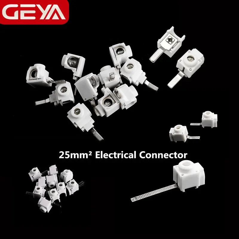 Geya 1pcs 25mm ² aansluitingen voor stroomonderbreker stroomonderbreker verdeelkast elektrische draad connector