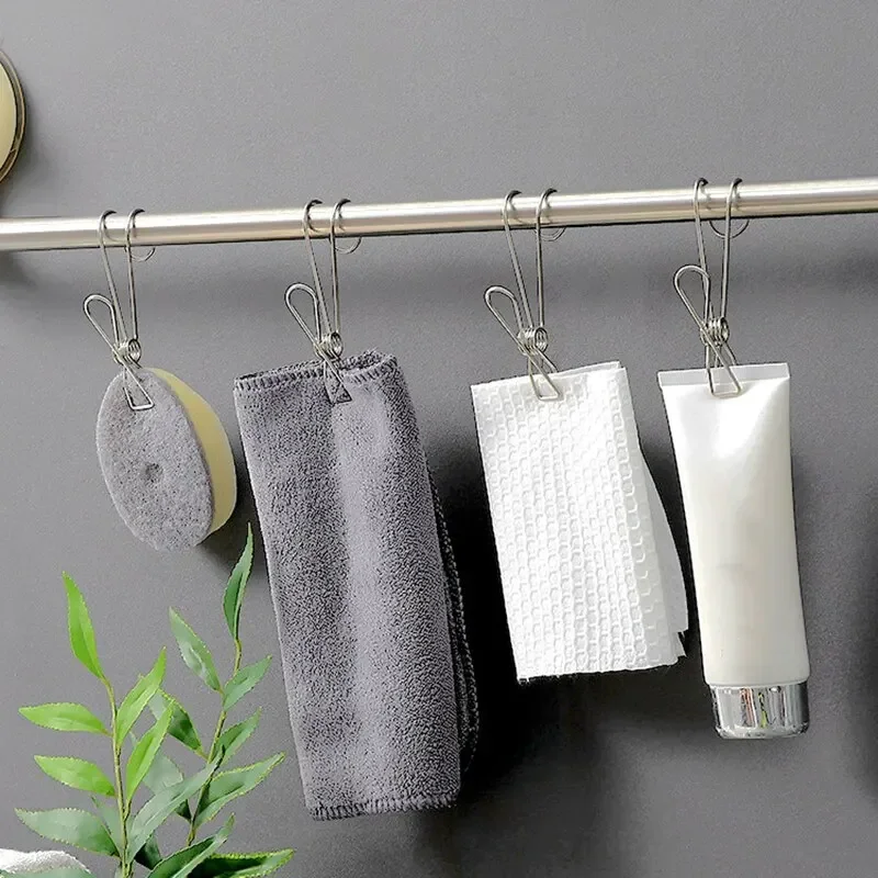 Stainless Steel Clothes Pegs Clips for Laundry Home Storage