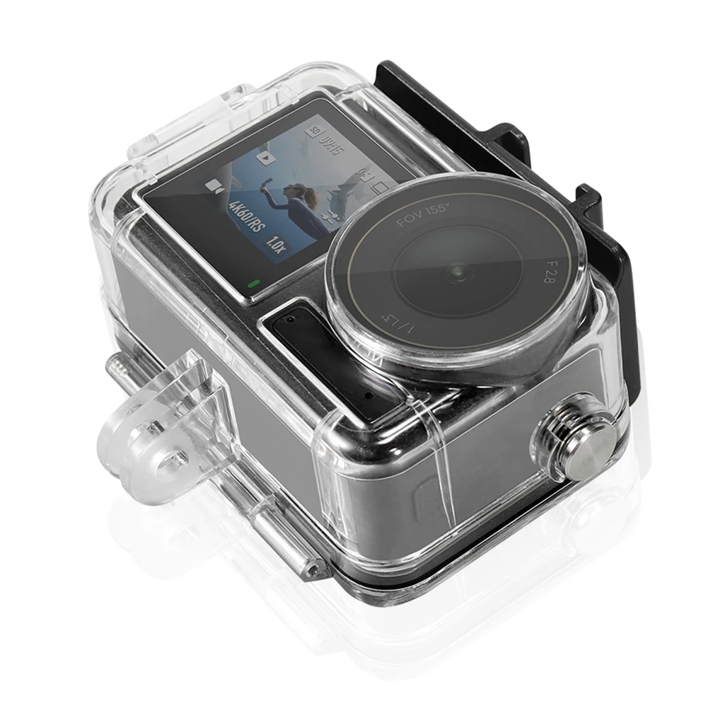 60M Waterproof Case Diving Housing Case with Anti-Fog Underwater Dive Housing Action Camera Accessory for DJI Osmo Action 5 Pro/4/3 Camera Accessories