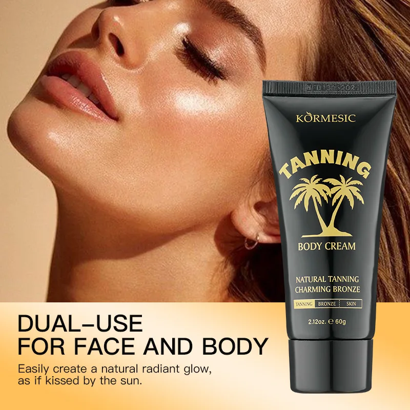 KORMESIC Tanning Body Cream Moisturizing Easy Coloring Body Cream Care