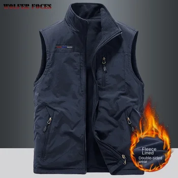 Outdoors Gilet Men Casual Heated Vest Man Plus Size Body Warmer Hiking Clothing Luxury Thermal Fashion Men's Heating Winter Coat