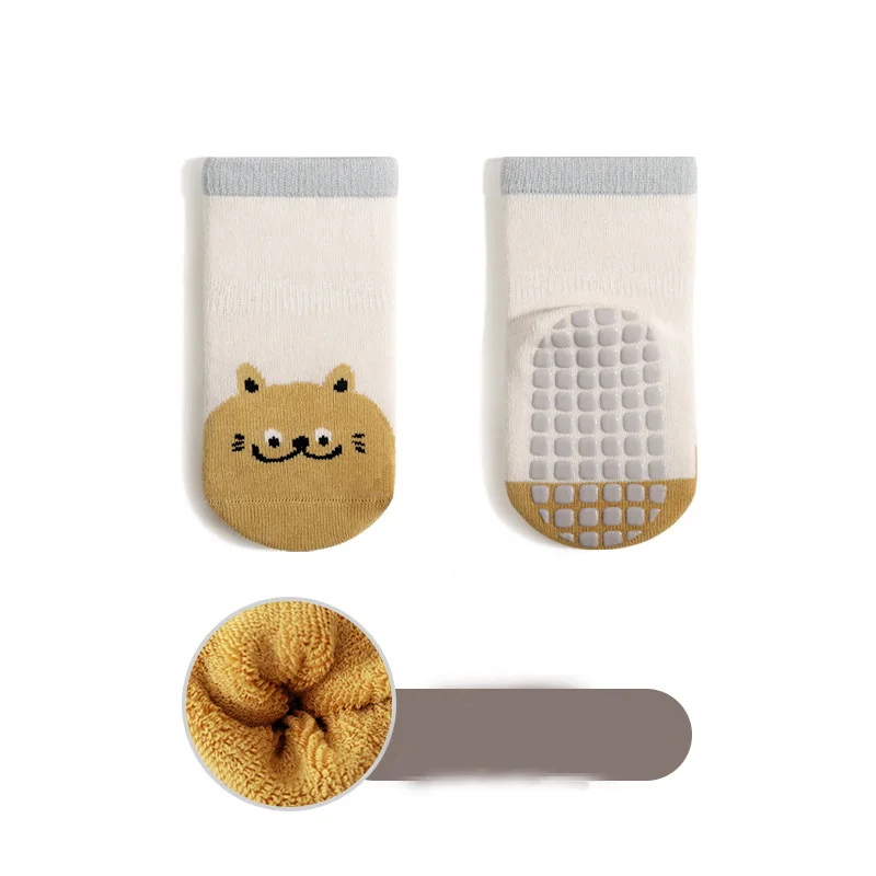5 Pairs Four Seasons Cartoon Infant Baby Socks for 0-5Y Anti-Slip