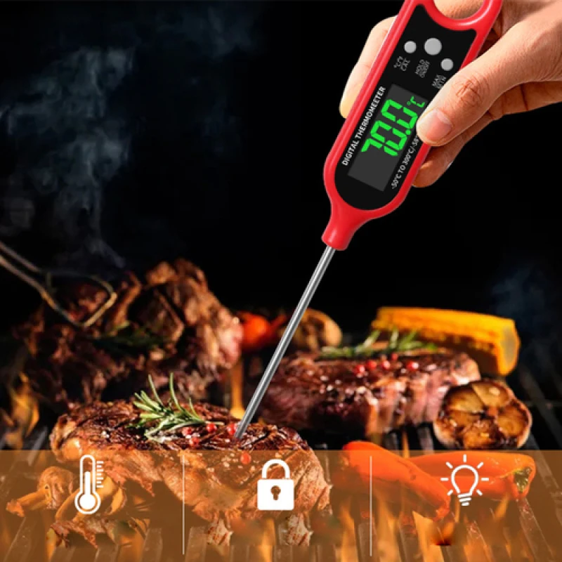 Kitchen Digital BBQ Food Thermometer Meat Cake Candy Fry Grill Dinning