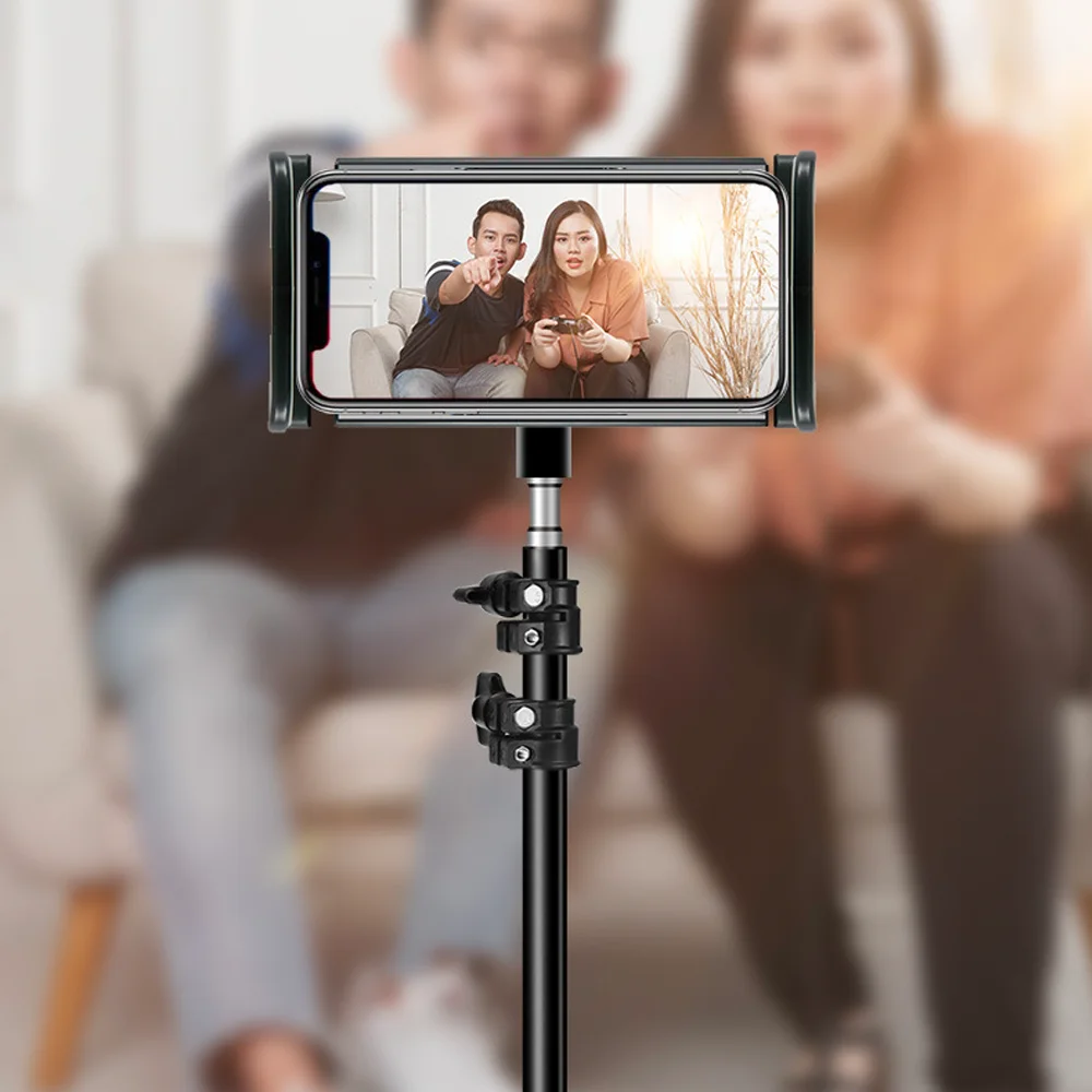 Tripé Ajustável Piso Tablet Stand Holder Mount para 414 Smartphones Preguiçoso Suporte Suporte para Ipad Pro Air Xiaomi Tab Pad - Imagem 2