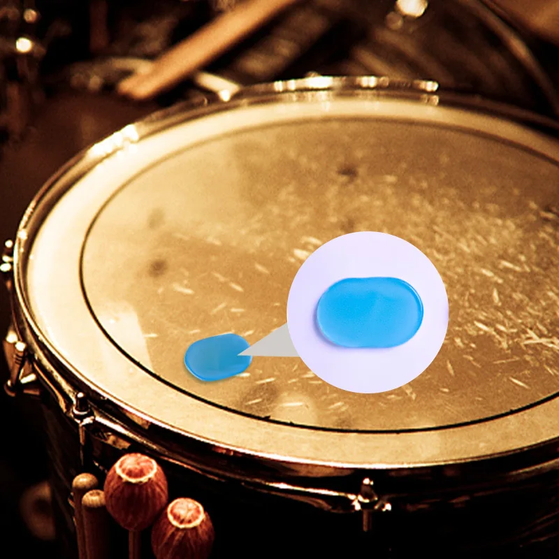 6 / set drum dampers Soft silicon non-toxic gel pads for drum tone control, anti-collision stickers for doors.