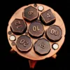 Metal Bullets With Rotating Zoster Cylinders Polyhedral Dice Segpunk COC Run Board Game Device 2
