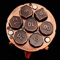 Metal Bullets With Rotating Zoster Cylinders Polyhedral Dice Segpunk COC Run Board Game Device 2
