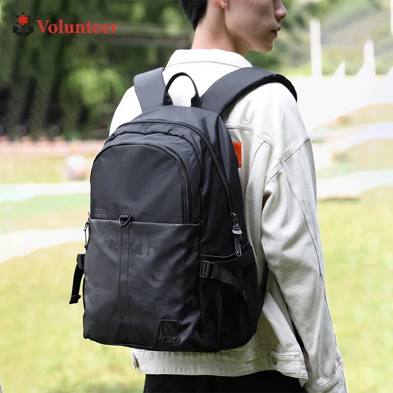 VOLUNTEER Backpacks for Men 2023 Waterproof Large Capacity Computer Package Outdoor High Quality Oxford Shoulders Bags 1784-02