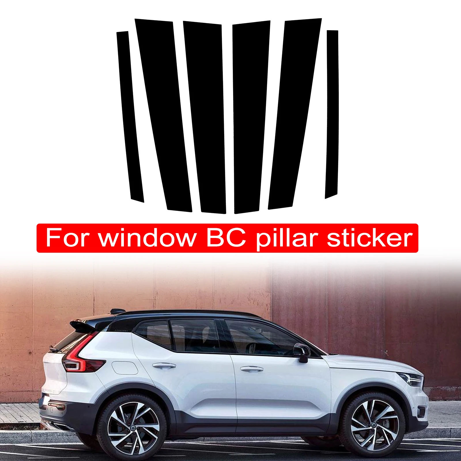 XC40 2016-2022   Ʈ 6PCS ڵ â Ʈ Ŀ BC  ƼĿ ׼
