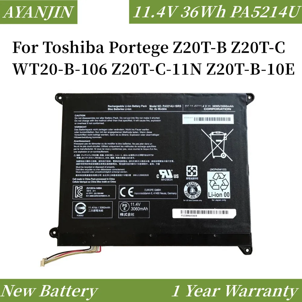 цена PA5214U-1BRS PA5214U 11,4 V 36Wh Аккумулятор для ноутбука Toshiba