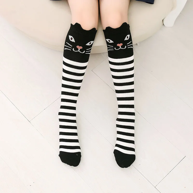 Lytwtw's Baby Girl Spring Autumn Cat Animals Ear Children Kids Knee High Stocking Tights Clothes Toddlers Ballet