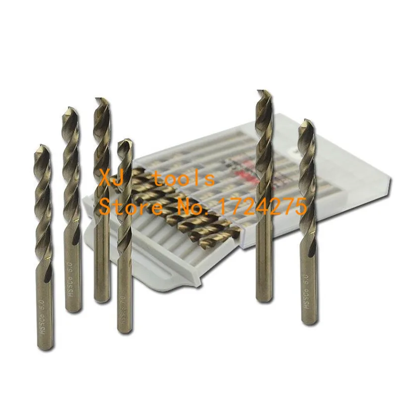 HSS Hemp Flowers Cobalt Drill Special Stainless Steel Drill Bits 10pcs 1.0mm-8.5mm