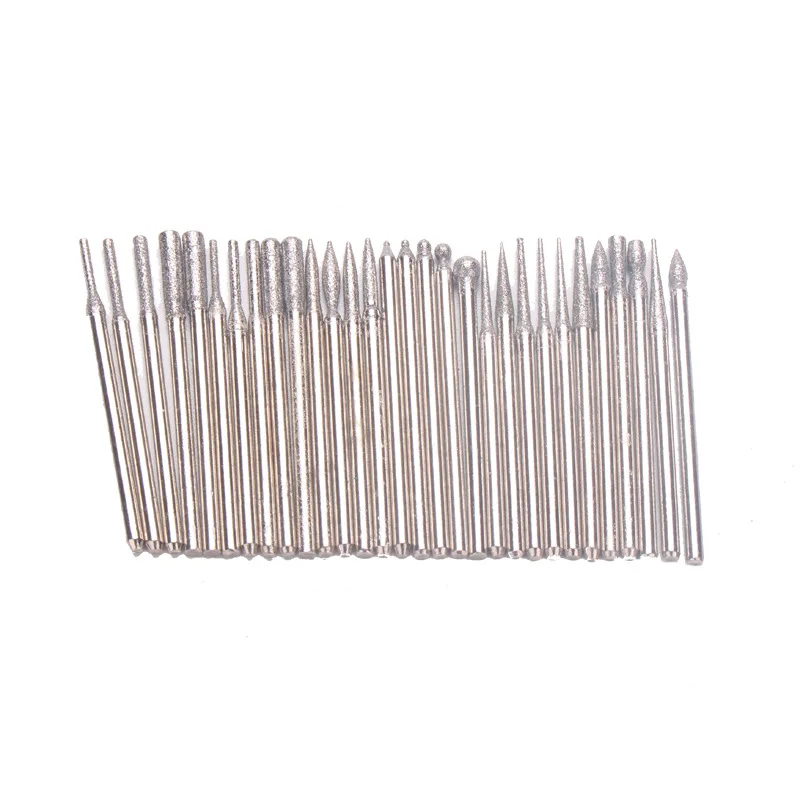 스테인레스 스틸 네일 아트 전기 파일 드릴 비트 연마 그라인딩 헤드 매니큐어 페디큐어 기계 도구 액세서리 세트