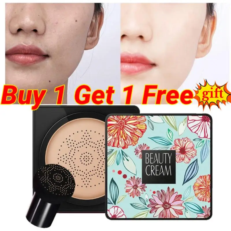 Mushroom Head Air Cushion CC Cream Natural Moisturizing Foundation Concealer Whitening Oil-control Makeup Cosmetics BB Cream