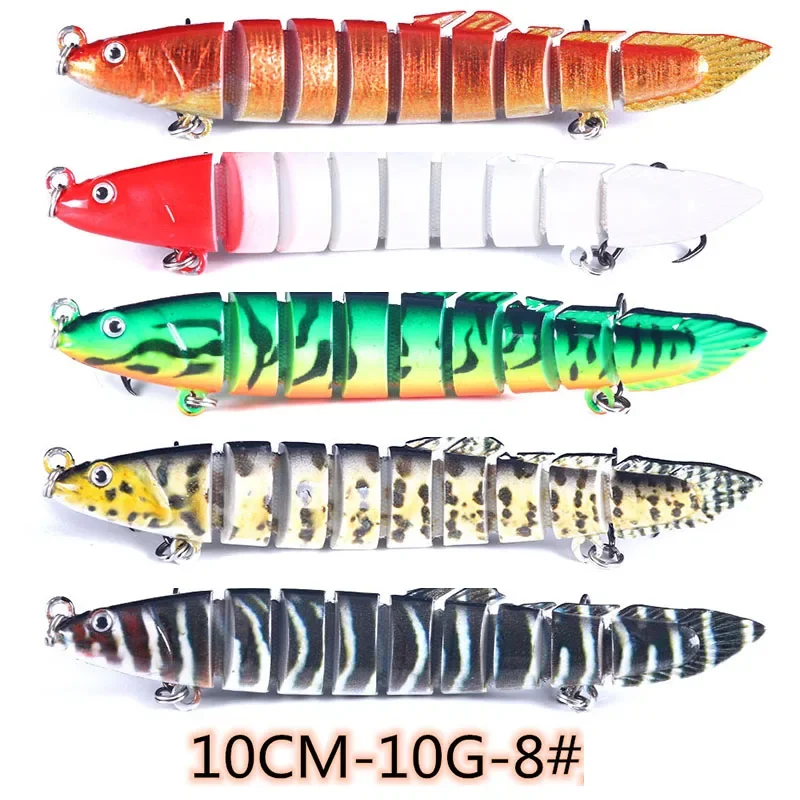 3pcs/set Multi-jointed Minnow Baits 9.7cm 14.7g Fishing Lures