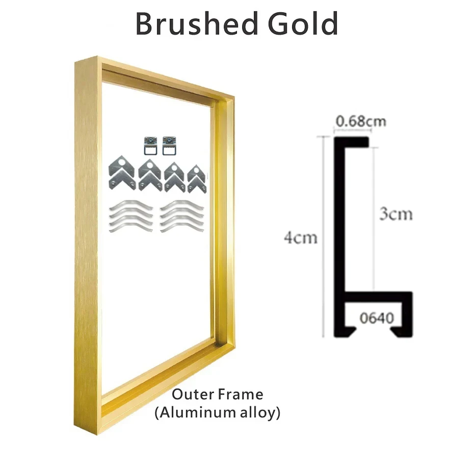 Vibrant Multi-Color Thick Metal Wall Art Photo Frame Collection