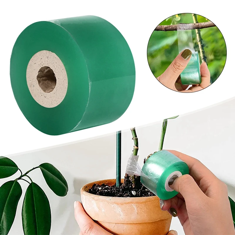 Grafting Tape Film PE Grafting Self-adhesive Garden Seedling Vine Transparent Nursery Plant Tape Plant Accessories 2/3/4/5cm For Grafting Tape