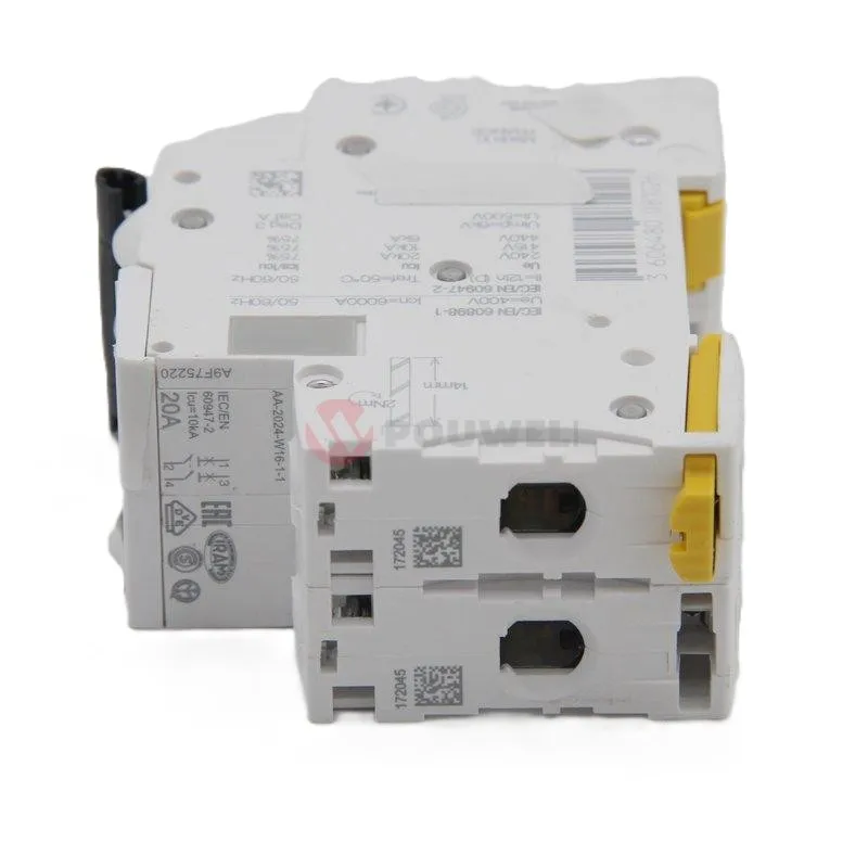 A9F75220 DIN 레일 소형 차단기 2P 20A C 곡선 220V AC MCB 상업용 주거용 전기 안전 응용 분야