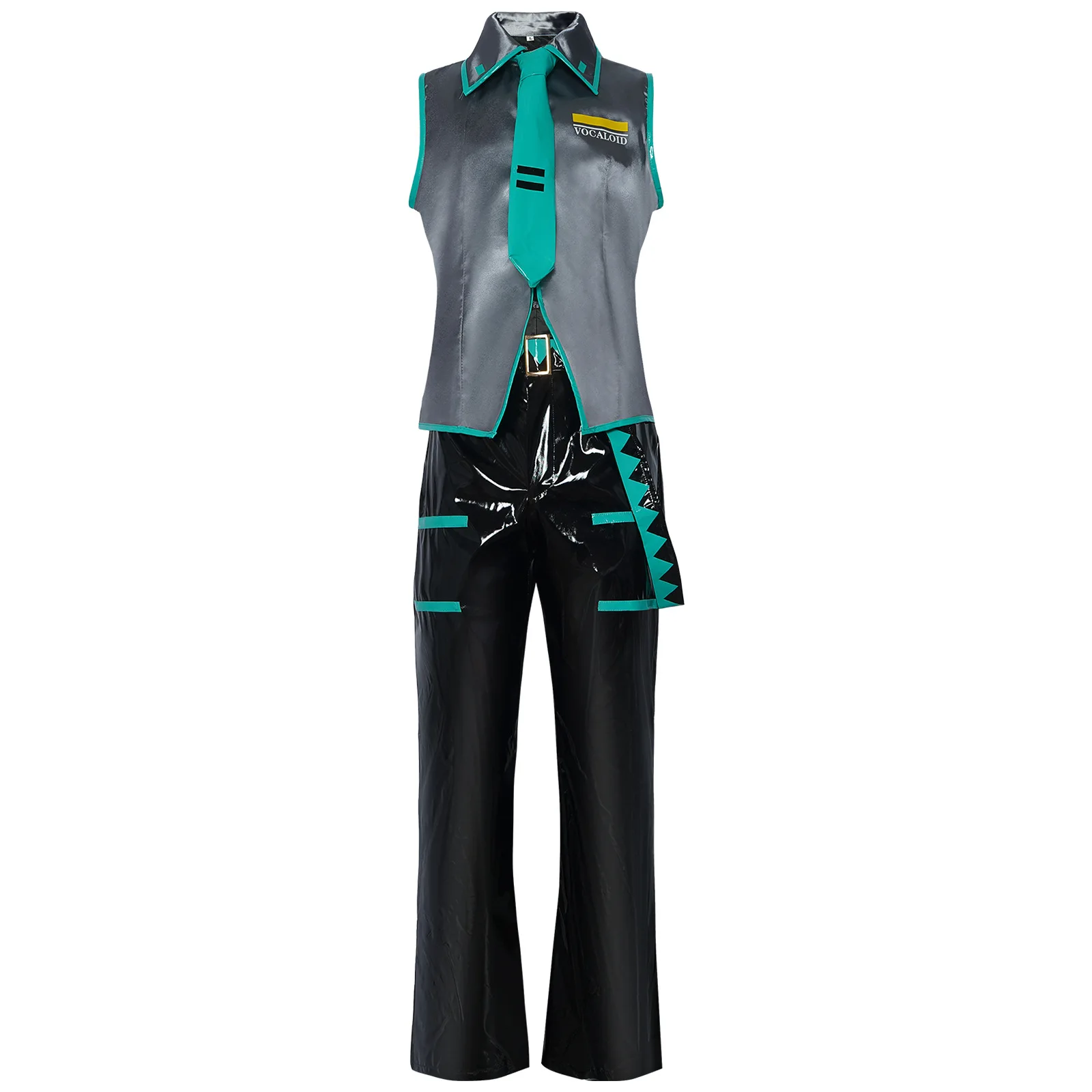 Hatsune Miku-Inspired Black Suit Cosplay Set for Men/Women (Unofficial)
