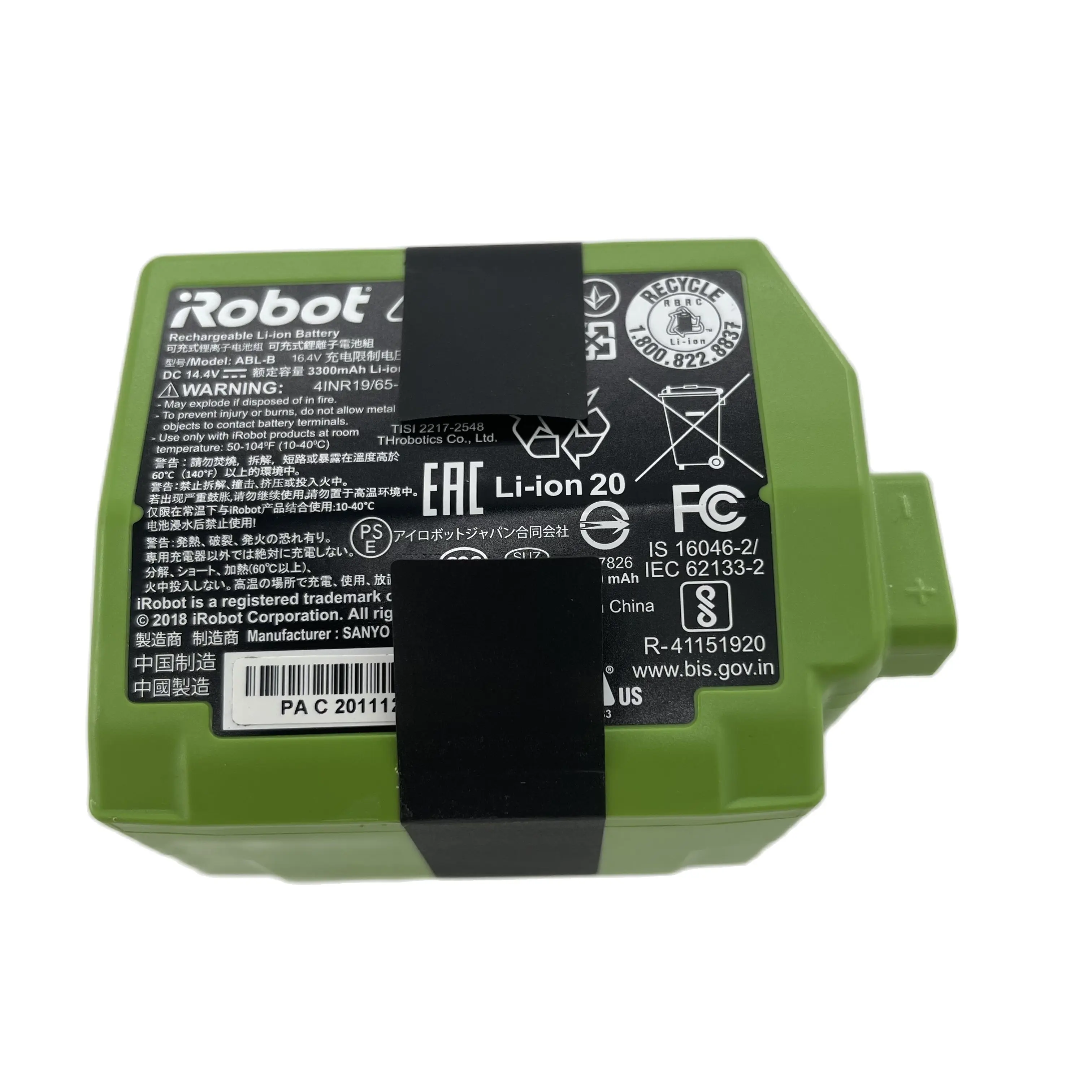 Batteria Di Ricambio Originale 3300Mah Abl-B Per Irobot Roomba S9 + Batterie Robot Spazzanti