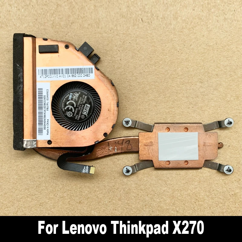 

01HW912 новый оригинальный 01HW913 01HW914 для ноутбука Lenovo Thinkpad X270 охлаждающий вентилятор кулер вентилятор теплоотвод протестирован высокое качество