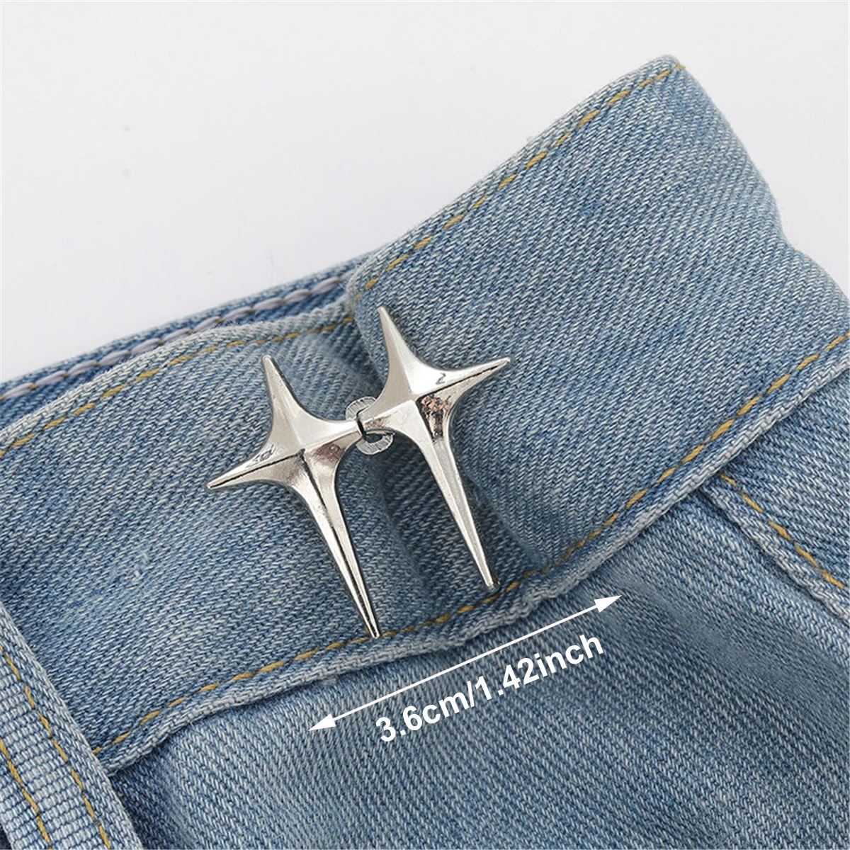 1PCS Adjustable Waist Button For Jeans Pants Detachable Button Perfect Fit Instant Jean Button No Sewing Required 5