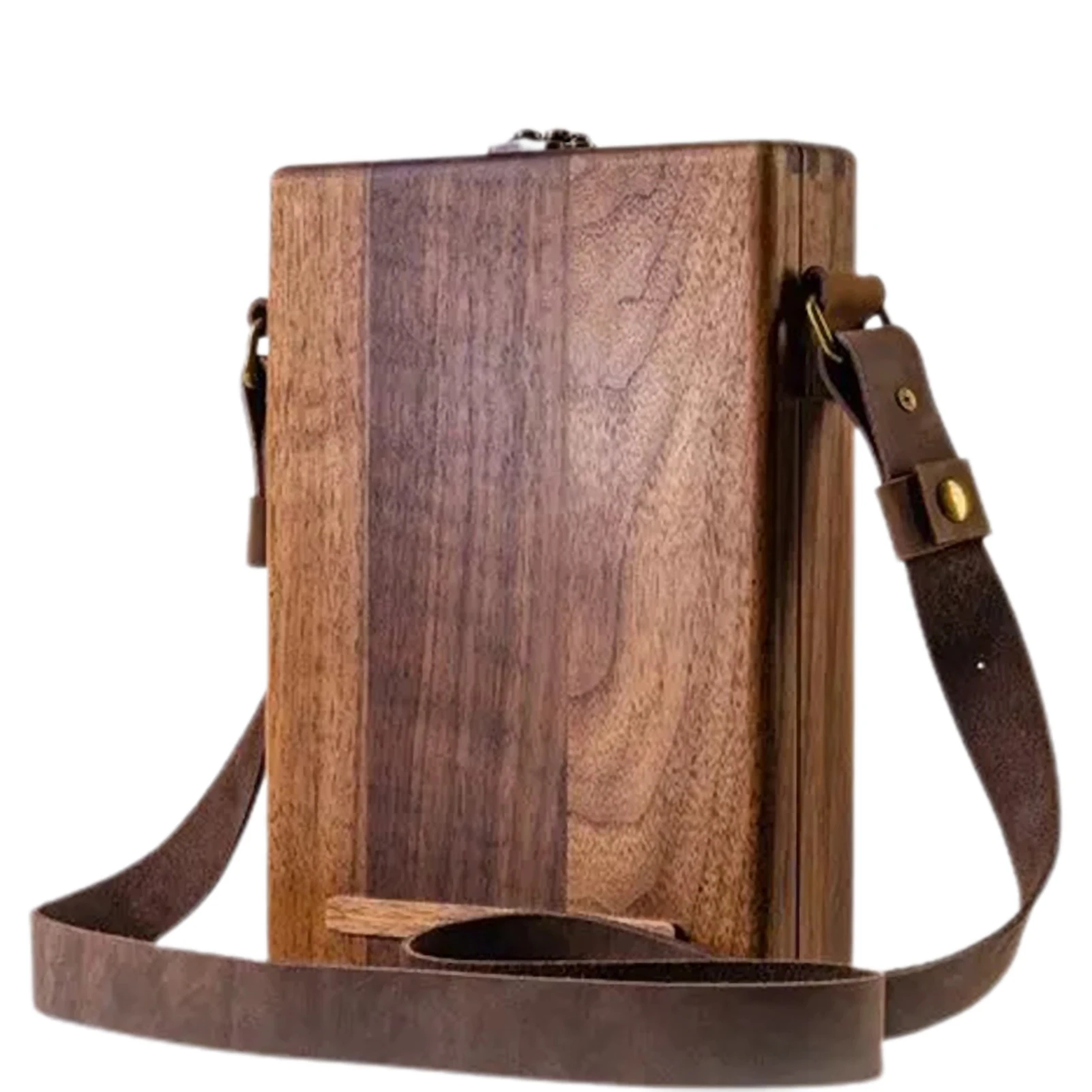 Painter Messenger Bag Portable Wooden Box with Latch Art Creation Sketch Easels Writing Stand Painting Brushes Holders Organizer