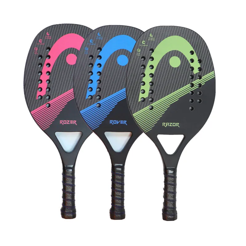 ショッピングお値下 3K Full Carbon Raquete De Beach Tennis Rough Surface Racquet for  Men and Women with PU Handle 総代理店-royapost.net