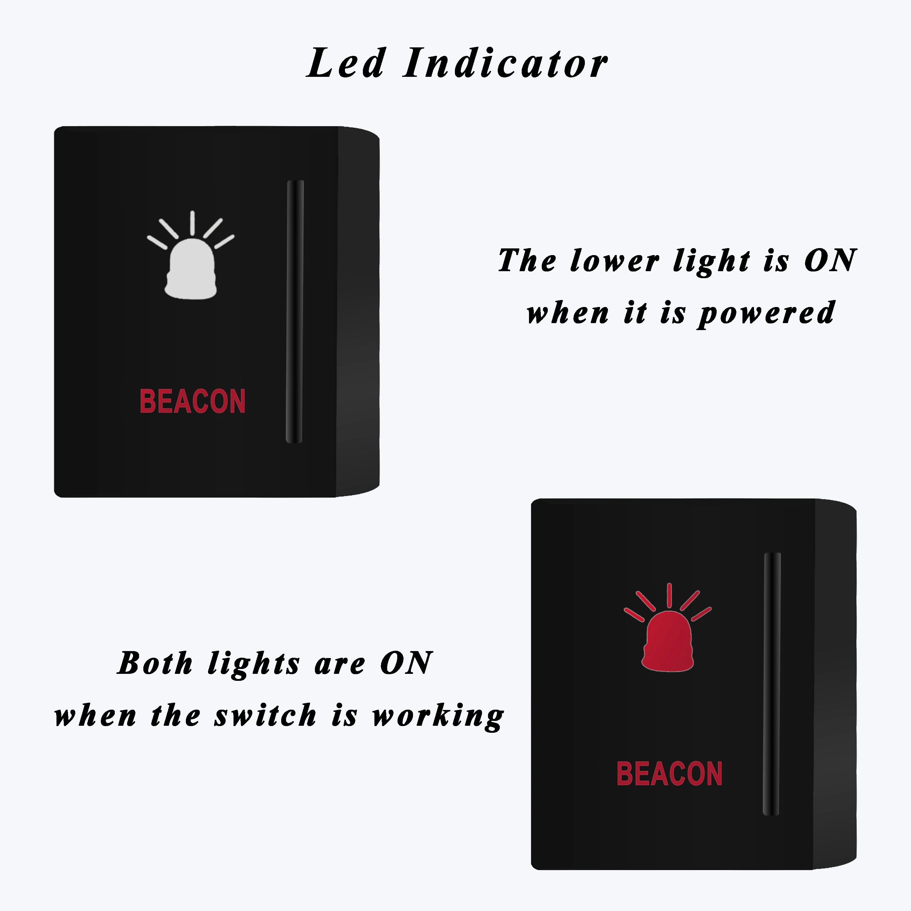 12V 3A 푸시 버튼 스위치 레드 LED / ON OFF 후방 리버스 라이트 비콘 VW AMAROK 2009-2016 폭스바겐 액세서리 OEM