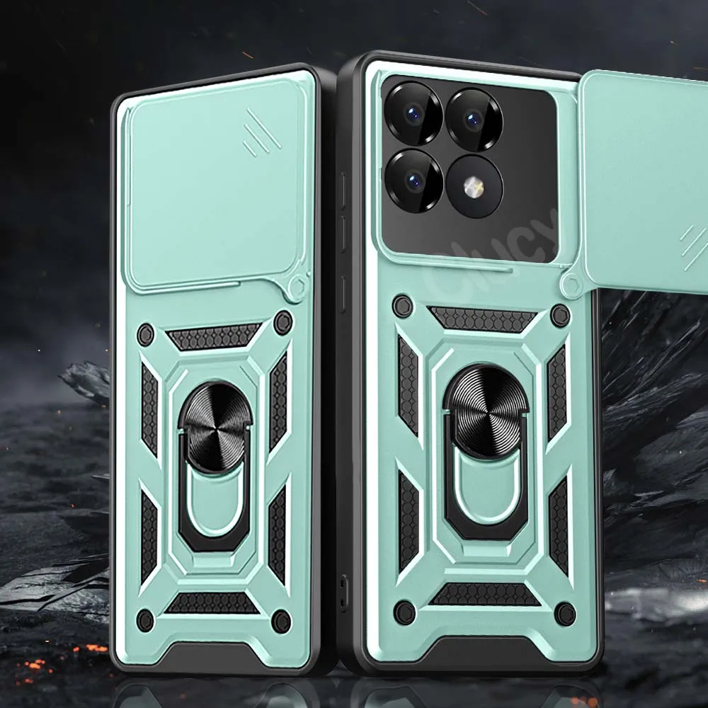 Shockproof Armor Case with Car Holder and Camera Lens Protection